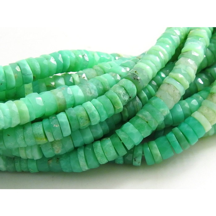 Chrysoprase Faceted Tyre,Button,Coin,Wheel Shape,Loose Bead,Shaded,Wholesaler,Supplies 8Inch Strand 7MM Approx 100%Natural PME-T2 | Save 33% - Rajasthan Living 7