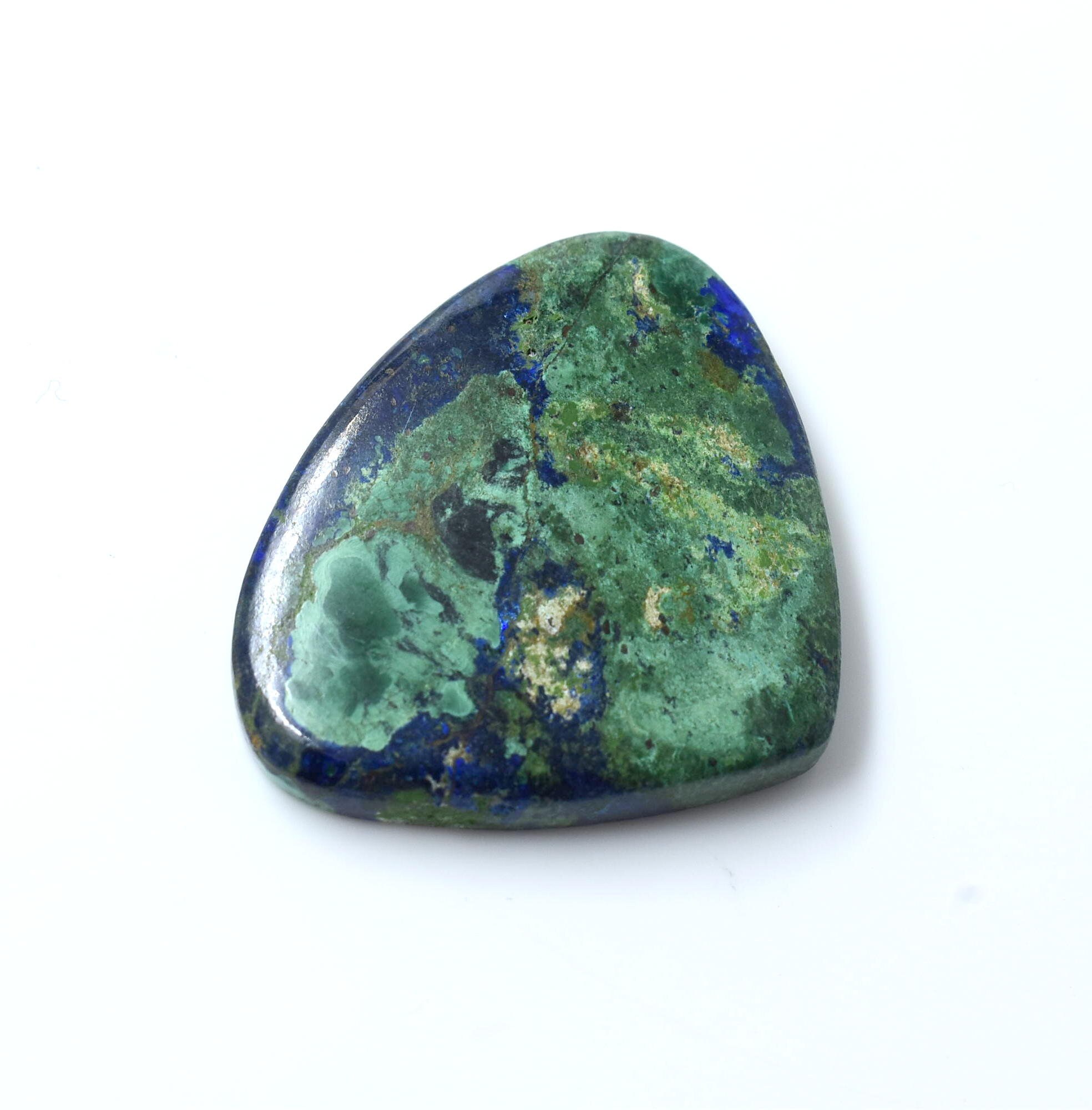 100% Natural Azurite Malachite Cabochon Good quality stone Beautiful Art Making for jewellery Ring 78.75 CARAT 33X40X6 MM | Save 33% - Rajasthan Living 14