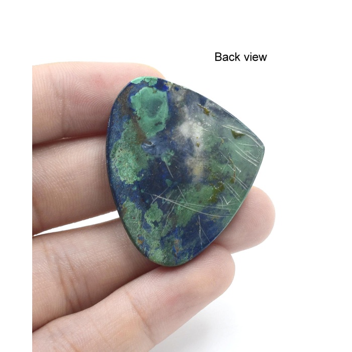 100% Natural Azurite Malachite Cabochon Good quality stone Beautiful Art Making for jewellery Ring 78.75 CARAT 33X40X6 MM | Save 33% - Rajasthan Living 10