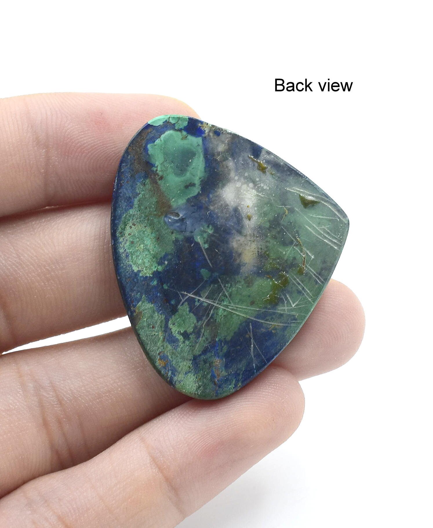 100% Natural Azurite Malachite Cabochon Good quality stone Beautiful Art Making for jewellery Ring 78.75 CARAT 33X40X6 MM | Save 33% - Rajasthan Living 15