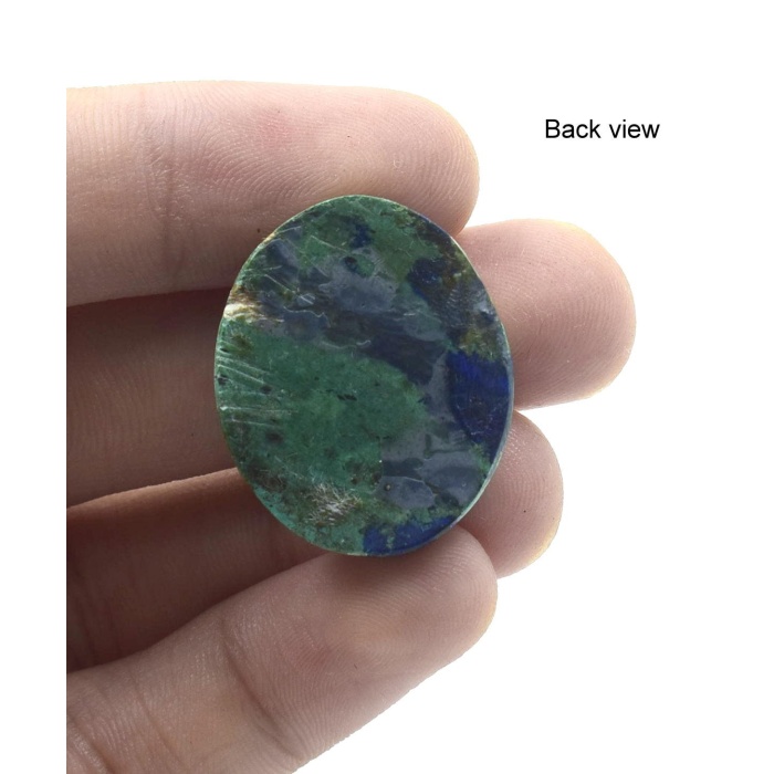 100% Natural Azurite Malachite Cabochon Good quality stone Beautiful Art Making for jewellery Ring 44.50 CARAT 26X22 MM | Save 33% - Rajasthan Living 10