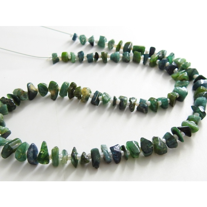 Green Tourmaline Rough Bead,Anklets,Uncut,Chip,Nuggets,Raw,Polished,Loose Stone,For Making Jewelry 16Inch 9X4To5X5MM Approx 100%Natural RB2 | Save 33% - Rajasthan Living 6