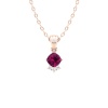 Natural Rhodolite Garnet 14K Dainty Gold Designer Necklace, Diamond Pendant For Her, Gold Necklaces For Women, January Birthstone Pendant | Save 33% - Rajasthan Living 15