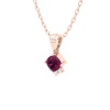 Natural Rhodolite Garnet 14K Dainty Gold Designer Necklace, Diamond Pendant For Her, Gold Necklaces For Women, January Birthstone Pendant | Save 33% - Rajasthan Living 20