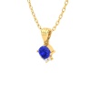 14K Solid Natural Tanzanite Gold Necklace, Minimalist Diamond Pendant, December Birthstone, Gift for her, Unique Diamond Layering Necklace | Save 33% - Rajasthan Living 21