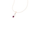 Natural Rhodolite Garnet 14K Solid Gold Designer Necklace, Diamond Pendant Necklace, Gold Necklaces For Women, January Birthstone Pendant | Save 33% - Rajasthan Living 18