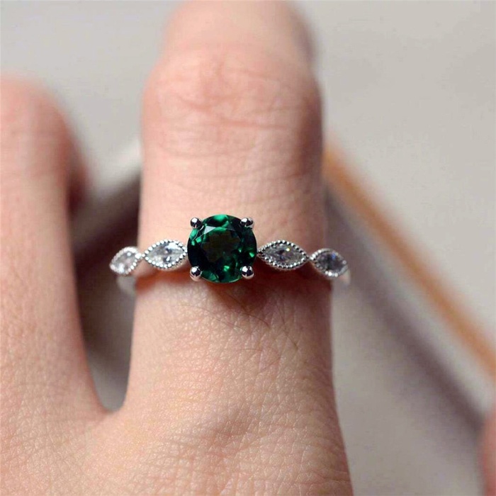 Natural certified 3.85 Carat 925 Sterling Silver Handmade Emerald/Panna Ring 102 | Save 33% - Rajasthan Living 7
