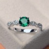 Natural certified 3.85 Carat 925 Sterling Silver Handmade Emerald/Panna Ring 102 | Save 33% - Rajasthan Living 9