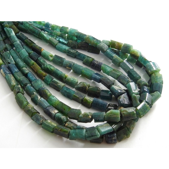 Green Tourmaline Natural Rough Crystals,Tube Shape,Loose Raw,Minerals,Necklace,Bracelet,For Making Jewelry 10Inch 8X5To6X4MM Approx RB2 | Save 33% - Rajasthan Living 8