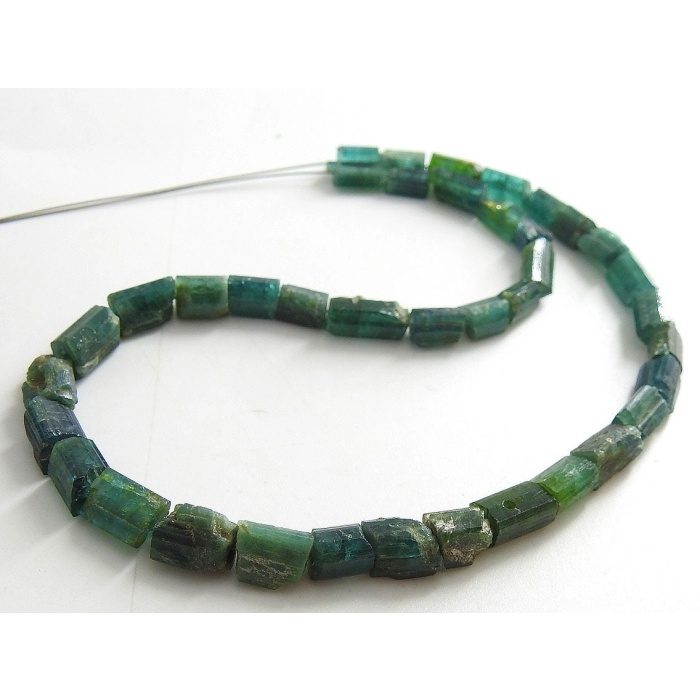 Green Tourmaline Natural Rough Crystals,Tube Shape,Loose Raw,Minerals,Necklace,Bracelet,For Making Jewelry 10Inch 8X5To6X4MM Approx RB2 | Save 33% - Rajasthan Living 9
