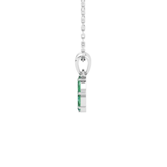 Natural Emerald Dainty 14K Gold Necklace, Minimalist Diamond Pendant, May Birthstone , Everyday Gemstone Pendant For Women, Handmade Jewelry | Save 33% - Rajasthan Living 8