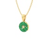 Natural Emerald Dainty 14K Gold Necklace, Minimalist Diamond Pendant, May Birthstone , Everyday Gemstone Pendant For Women, Handmade Jewelry | Save 33% - Rajasthan Living 21