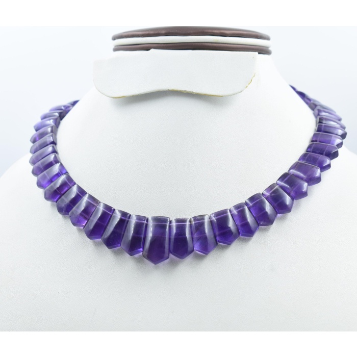 100%Natural Amethyst Handmade Necklace,Collar Necklace,Princess Necklace,rondelles beads,Gemstone Art,,Matinee Necklace,Handicraft Necklace. | Save 33% - Rajasthan Living 8