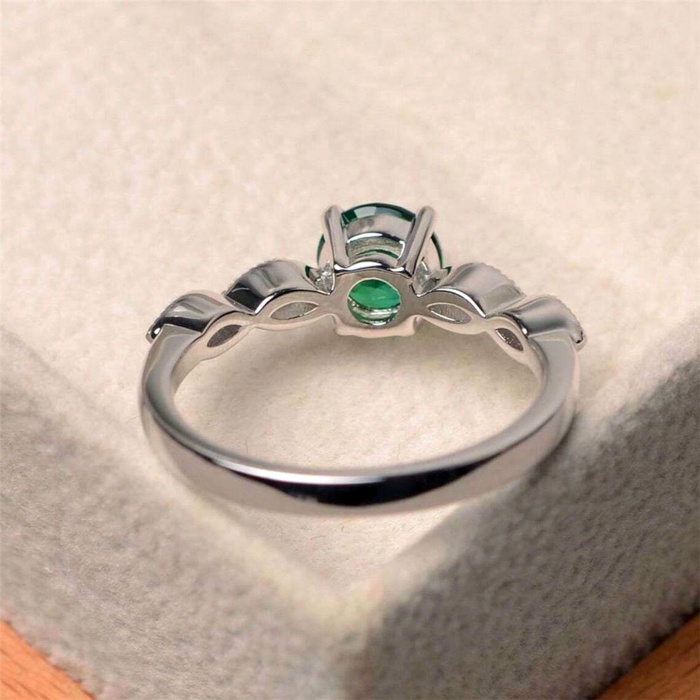 Natural certified 3.85 Carat 925 Sterling Silver Handmade Emerald/Panna Ring 102 | Save 33% - Rajasthan Living 8