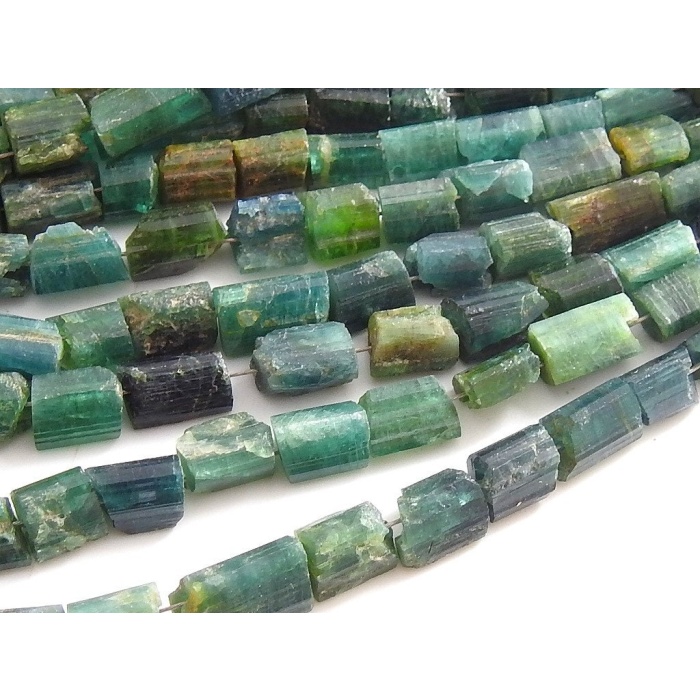 Green Tourmaline Natural Rough Crystals,Tube Shape,Loose Raw,Minerals,Necklace,Bracelet,For Making Jewelry 10Inch 8X5To6X4MM Approx RB2 | Save 33% - Rajasthan Living 7