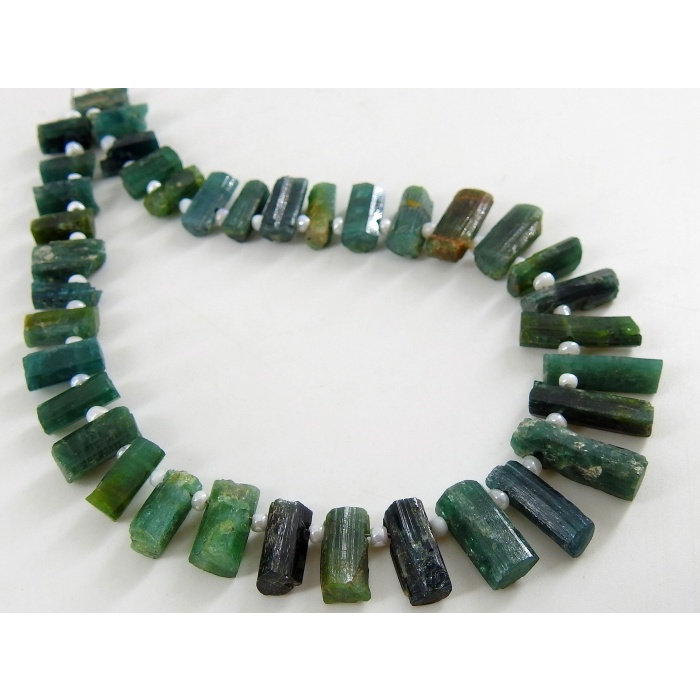 Green Tourmaline Natural Crystals Stick,Minerals,Rough,Nuggets,Loose Raw,Minerals,Necklace,For Making Jewelry 8Inch 15X5To8X5MM Approx RB2 | Save 33% - Rajasthan Living 9