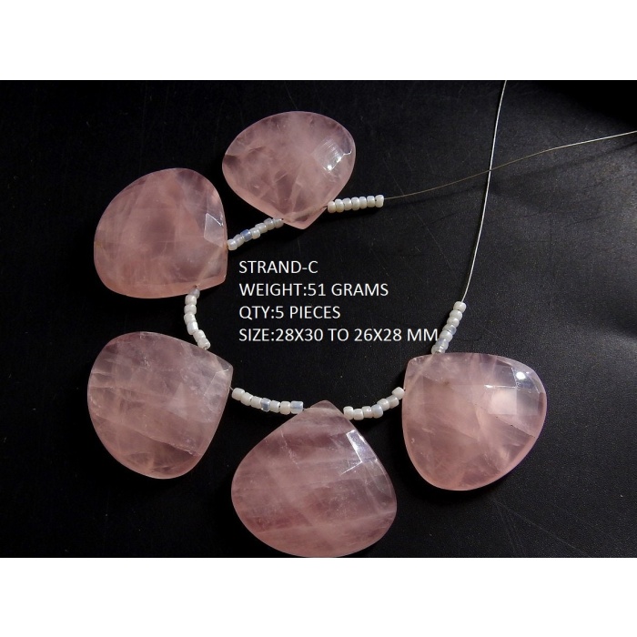 Rose Quartz Faceted Briolettes,Pear Shape,Cabochon,Loose Gemstone,Handmade Supplies,Natural Stone,For Making Jewelry,Wholesaler,Supplies BR6 | Save 33% - Rajasthan Living 8