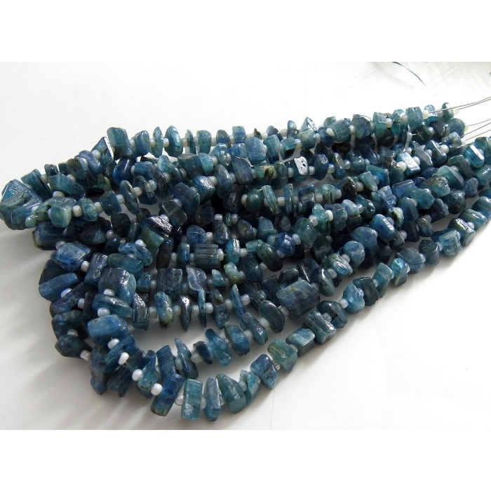 Blue Kyanite Rough Beads,Chips,Uncuts,Nuggets,Anklets,Loose Raw,Minerals Gemstone 9Inch 10X6MM Approx Wholesale Price New Arrival RB7 | Save 33% - Rajasthan Living 10