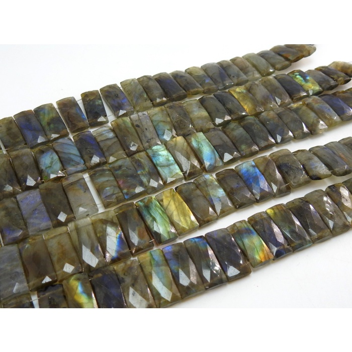 Labradorite Micro Faceted Baguette,Spectrolite,Rectangle,Bracelet,Loose Stone,Handmade,Double Drill,9Inch 20X8MM Approx,100%Natural PME-BR1 | Save 33% - Rajasthan Living 10