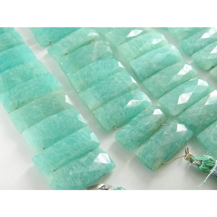 Amazonite Baguette,Rectangle,Bracelet,Micro Faceted,Loose Stone,Handmade,Double Drill,8Inch 20X8MM Approx,100%Natural PME-BR2 | Save 33% - Rajasthan Living 7