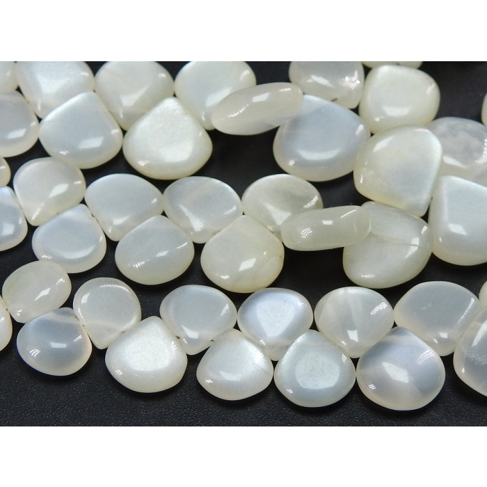 White Moonstone Smooth Heart,Teardrop,Drop,Loose Stone,Handmade Bead,For Making Jewelry,Wholesaler,Supplies 8Inch 6X12MM Approx (pme)BR2 | Save 33% - Rajasthan Living 8
