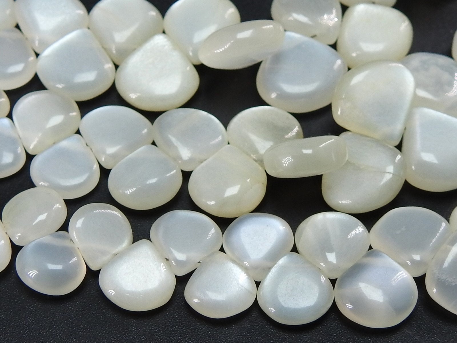 White Moonstone Smooth Heart,Teardrop,Drop,Loose Stone,Handmade Bead,For Making Jewelry,Wholesaler,Supplies 8Inch 6X12MM Approx (pme)BR2 | Save 33% - Rajasthan Living 16