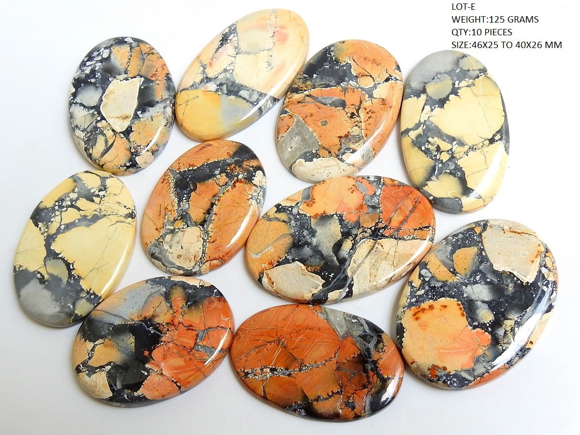 Malingano Jasper Smooth Cabochons Lot,One Side Polished,Loose Stone,Handmade,Pendent,For Making Jewelry,Bead,Wholesaler,Supplies PME-C3 | Save 33% - Rajasthan Living 20