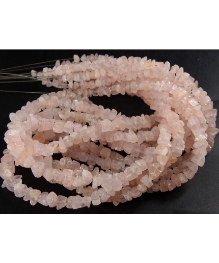 Morganite Rough Bead,Uncut,Anklet,Chip,Nugget,Loose Raw,Minerals Stone,Aquamarine,Wholesaler,Supplies 16Inch 5X6MM Approx 100%Natural PMERB1 | Save 33% - Rajasthan Living