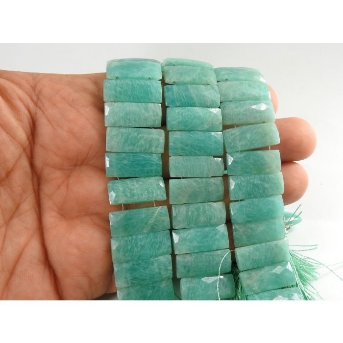 Amazonite Baguette,Rectangle,Bracelet,Micro Faceted,Loose Stone,Handmade,Double Drill,8Inch 20X8MM Approx,100%Natural PME-BR2 | Save 33% - Rajasthan Living 7