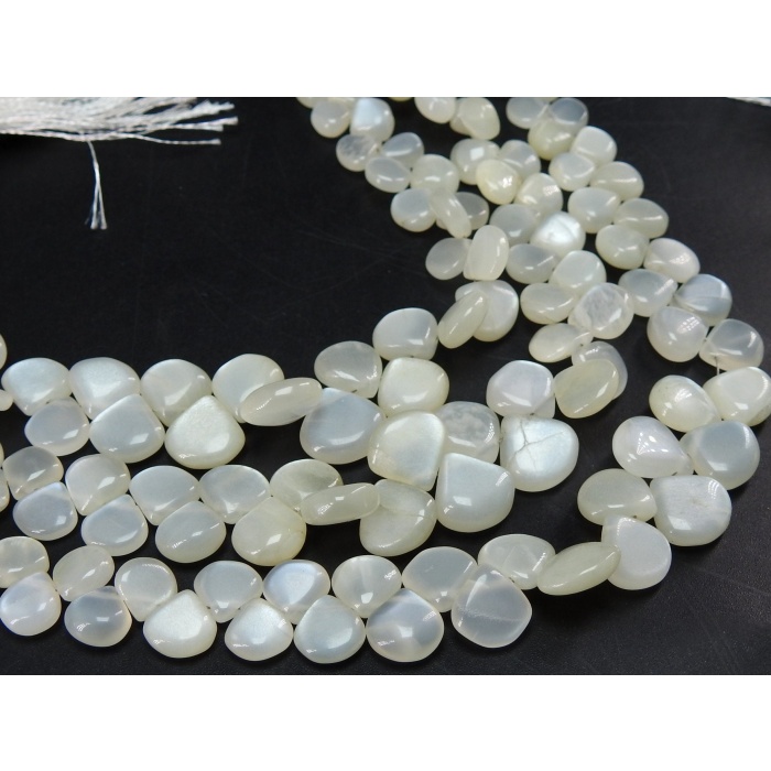 White Moonstone Smooth Heart,Teardrop,Drop,Loose Stone,Handmade Bead,For Making Jewelry,Wholesaler,Supplies 8Inch 6X12MM Approx (pme)BR2 | Save 33% - Rajasthan Living 7