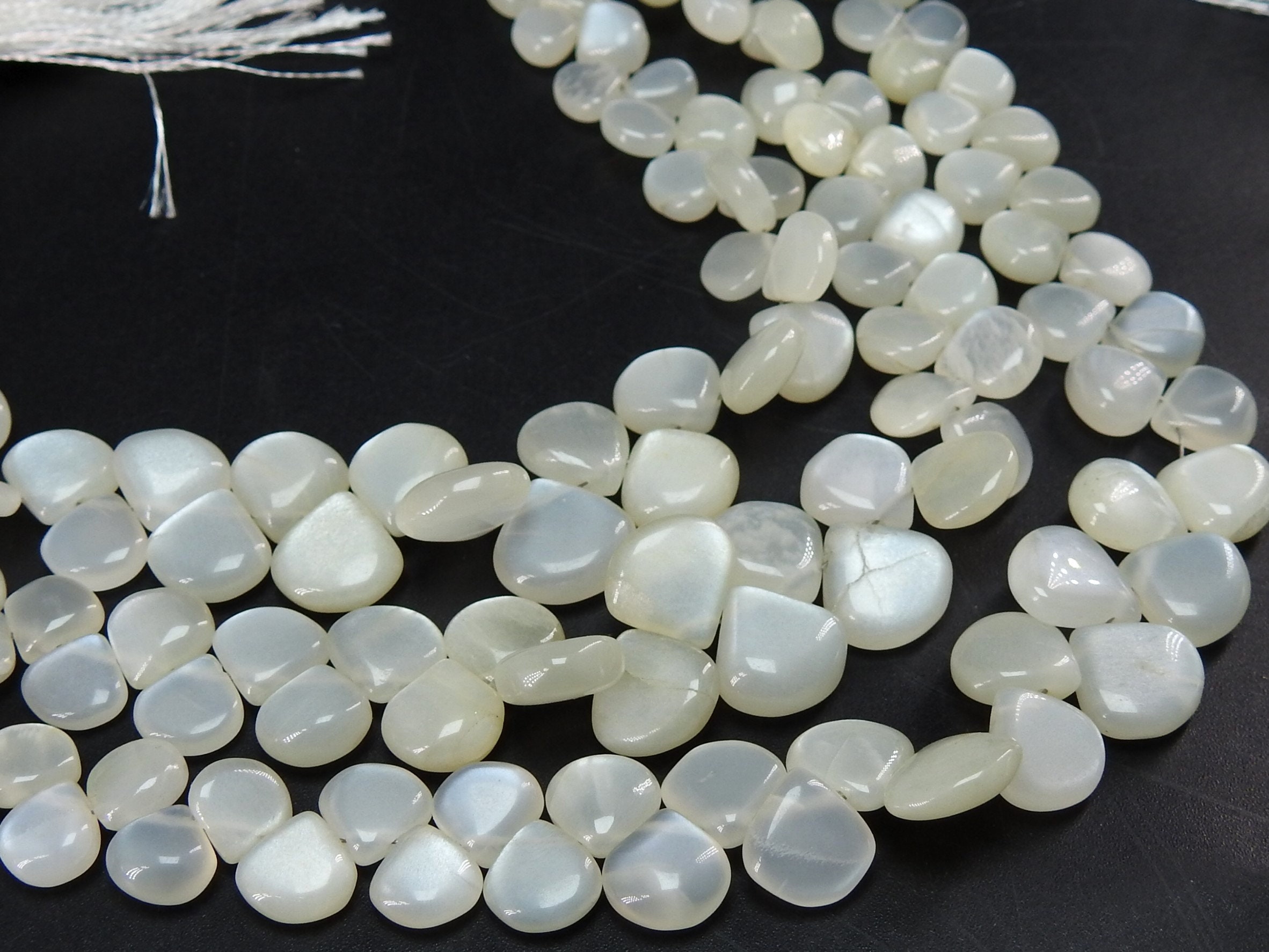 White Moonstone Smooth Heart,Teardrop,Drop,Loose Stone,Handmade Bead,For Making Jewelry,Wholesaler,Supplies 8Inch 6X12MM Approx (pme)BR2 | Save 33% - Rajasthan Living 19