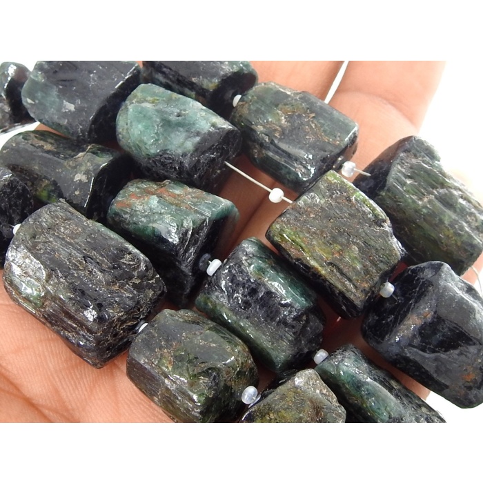 Green Tourmaline Natural Crystals Rough,Nuggets,Tumble,Tube,Loose Raw,Minerals Gemstone,Wholesaler,Supplies 9Piece 22X18To12X9MM Approx R2 | Save 33% - Rajasthan Living 7