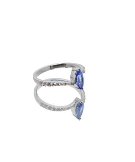 Dainty 14K Natural Tanzanite Ring, Statement Ring For Women, Everyday Gemstone Jewelry For Her, December Birthstone Stackable Ring | Save 33% - Rajasthan Living 3