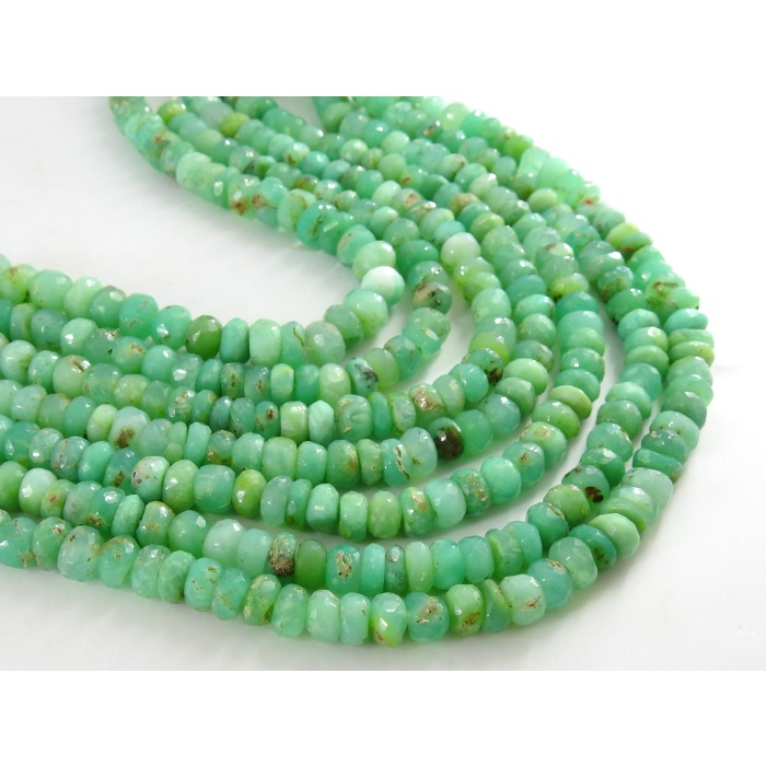 Chrysoprase Faceted Roundel Beads,Handmade,Loose Stone,For Making Jewelry,Necklace,Wholesaler,Supplies,13Inch 7X8MM,100%Natural PME-B4 | Save 33% - Rajasthan Living 7