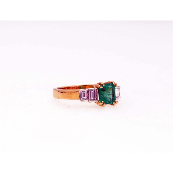 18K Solid Gold Natural Emerald Gemstone Ring | Save 33% - Rajasthan Living 8