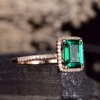 Birthstone Rings, Emerald Rings, 14K Rose Gold Birthstone Rings, Birthstone Jewelry, 14K Emerald Rings | Save 33% - Rajasthan Living 10