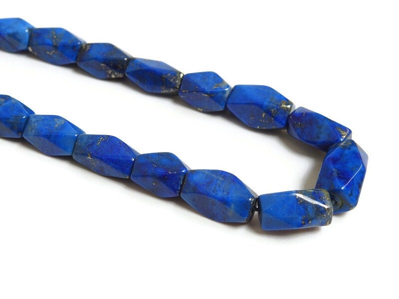 Lapis Lazuli Hexagon,Crystal,Unique Beads,Faceted,18Inch 15X7To10X4MM Approx,Wholesale Price,New Arrival,100%Natural (pme)B6 | Save 33% - Rajasthan Living 13