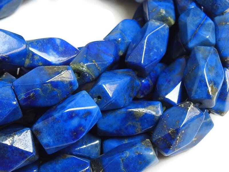 Lapis Lazuli Hexagon,Crystal,Unique Beads,Faceted,18Inch 15X7To10X4MM Approx,Wholesale Price,New Arrival,100%Natural (pme)B6 | Save 33% - Rajasthan Living 14