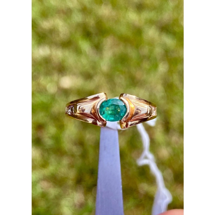 Oval Cut Natural Emerald Ring in 14k solid Rose Gold, Vintage Art Deco Emerald Ring, Natural Emerald Ring, Women’s Art Deco Emerald Ring | Save 33% - Rajasthan Living 8