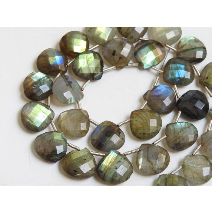 Labradorite Faceted Hearts/Teardrop/Drop/Multi Flashy Fire/Handmade/Loose Stone/Wholesaler/Supplies/100%Natural/12X12MM/PME-CY3 | Save 33% - Rajasthan Living 10