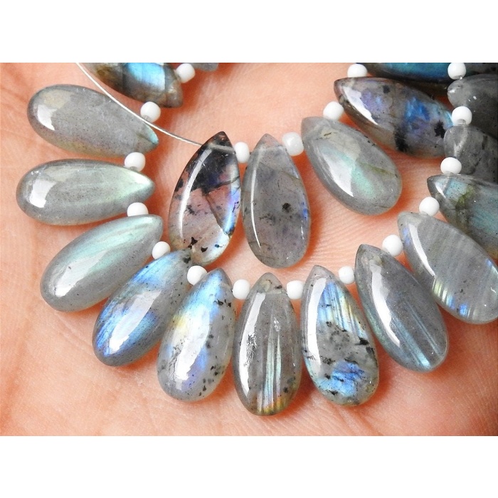 Labradorite Smooth Teardrop,Multi Flashy Fire,Loose Stone,Handmade,Earrings Pair,For Making Jewelry 15X7MM Approx 100%Natural PME-CY3 | Save 33% - Rajasthan Living 8