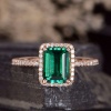 Birthstone Rings, Emerald Rings, 14K Rose Gold Birthstone Rings, Birthstone Jewelry, 14K Emerald Rings | Save 33% - Rajasthan Living 12