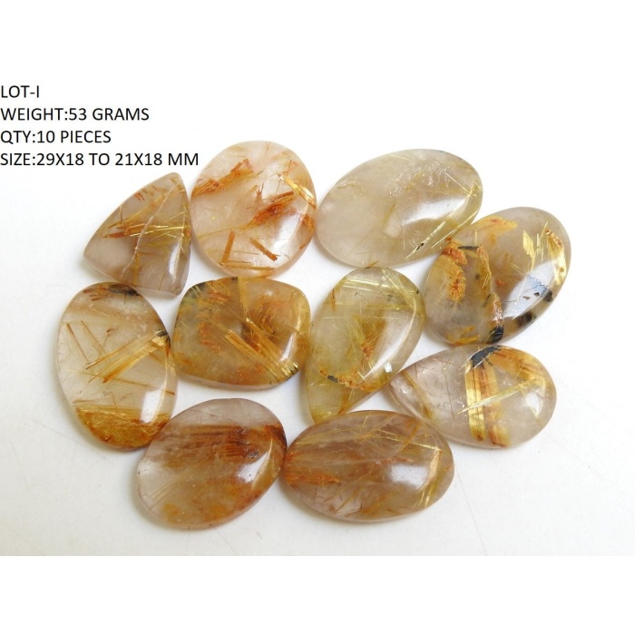 Golden Rutile Quartz Smooth Cabochon Lot/Loose Gemstone/Fancy Shape/For Making Jewelry/Pendent/Wholesaler/Supplies/100%Natural C2 | Save 33% - Rajasthan Living 14