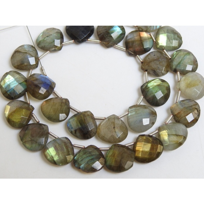 Labradorite Faceted Hearts/Teardrop/Drop/Multi Flashy Fire/Handmade/Loose Stone/Wholesaler/Supplies/100%Natural/12X12MM/PME-CY3 | Save 33% - Rajasthan Living 7