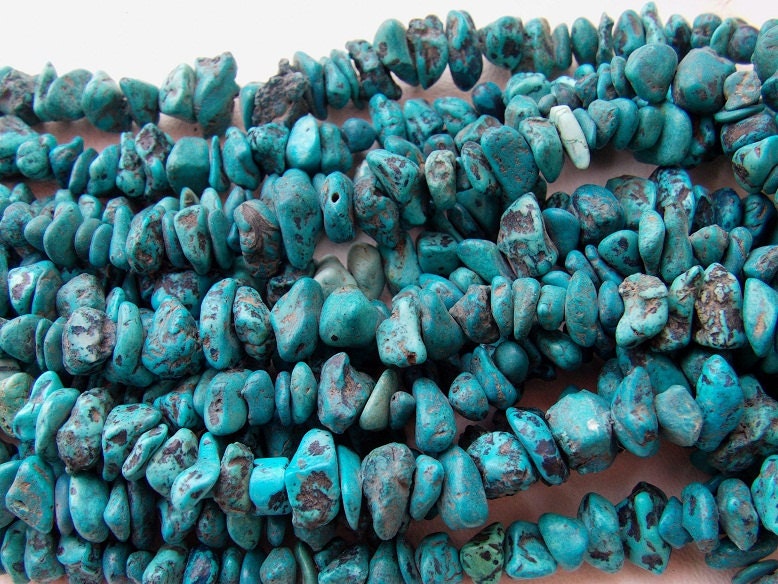 Turquoise Rough Beads,Chips,Uncut,Loose Raw,Nuggets,16Inch Strand 13X9To7X6MM Approx,Wholesaler,Supplies PME-RB6 | Save 33% - Rajasthan Living 15