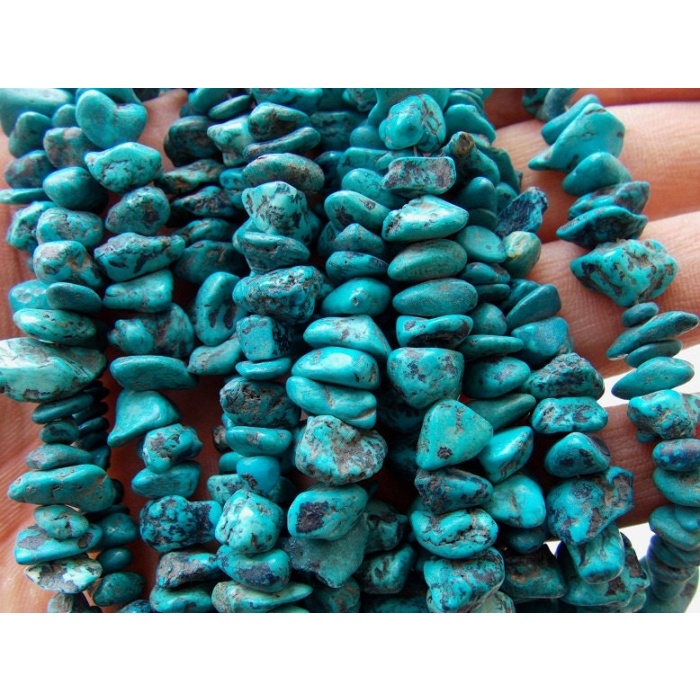 Turquoise Rough Beads,Chips,Uncut,Loose Raw,Nuggets,16Inch Strand 13X9To7X6MM Approx,Wholesaler,Supplies PME-RB6 | Save 33% - Rajasthan Living 7