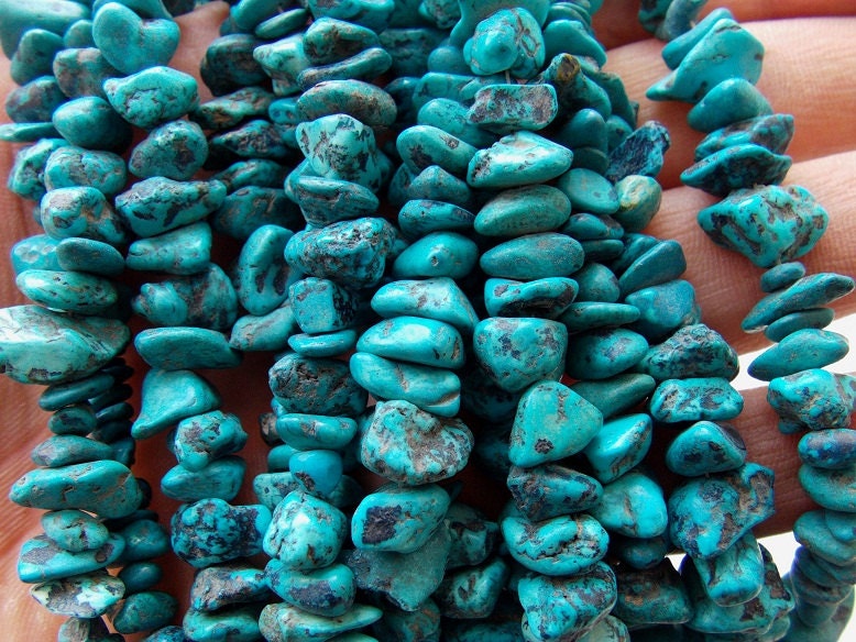 Turquoise Rough Beads,Chips,Uncut,Loose Raw,Nuggets,16Inch Strand 13X9To7X6MM Approx,Wholesaler,Supplies PME-RB6 | Save 33% - Rajasthan Living 12