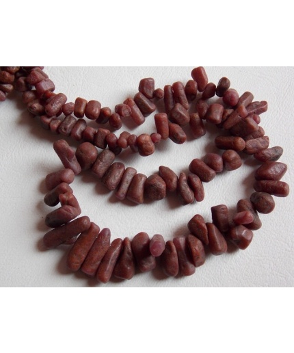 Ruby Natural Crystal Rough Stick,Loose Raw,Minerals Gemstone  16Inch Strand 10X5To4X3MM Approx Wholesale Price New Arrival R3 | Save 33% - Rajasthan Living 3