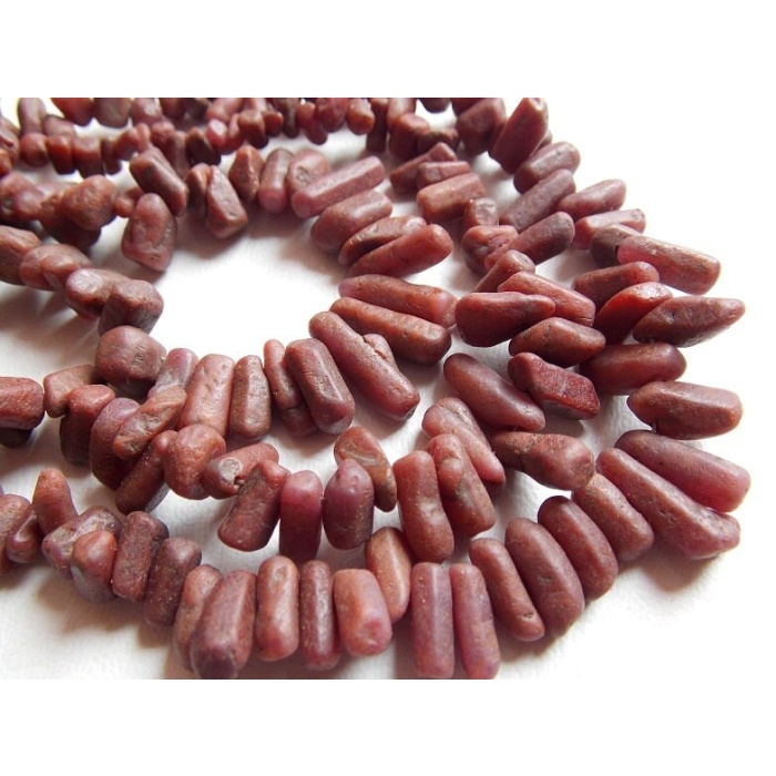 Ruby Natural Crystal Rough Stick,Loose Raw,Minerals Gemstone  16Inch Strand 10X5To4X3MM Approx Wholesale Price New Arrival R3 | Save 33% - Rajasthan Living 5