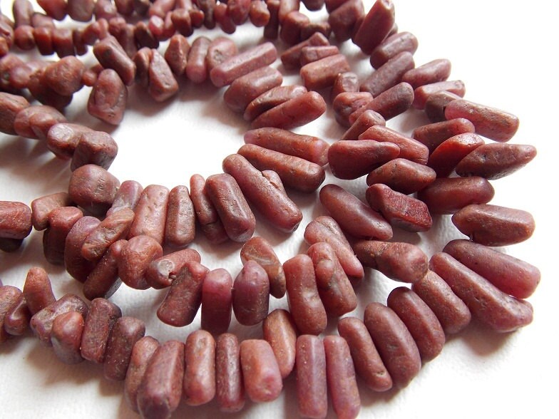 Ruby Natural Crystal Rough Stick,Loose Raw,Minerals Gemstone  16Inch Strand 10X5To4X3MM Approx Wholesale Price New Arrival R3 | Save 33% - Rajasthan Living 13